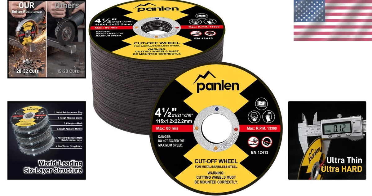 50 Pack Cutting Wheels for Heavy Duty Metal Cutting Tasks