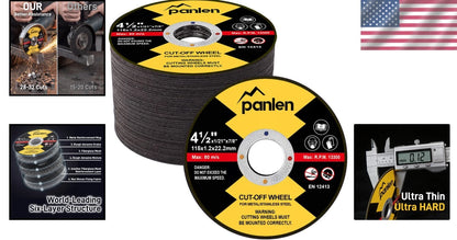 50 Pack Cutting Wheels for Heavy Duty Metal Cutting Tasks