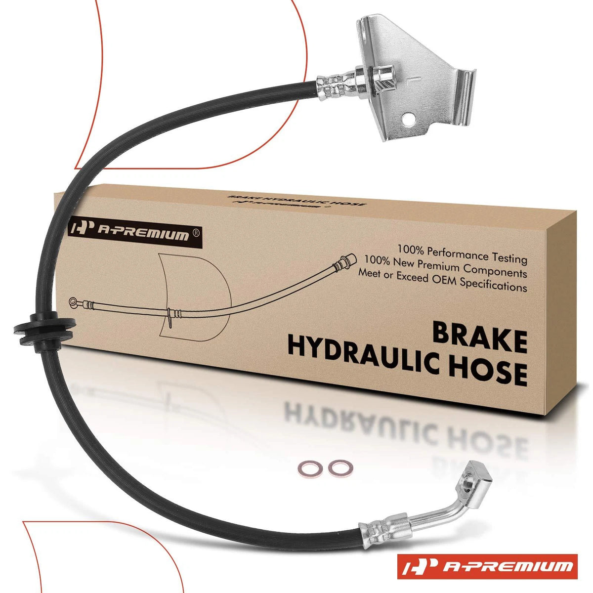 Front Left Brake Hydraulic Hose for Chevy Caprice (2011–2017) 92265258, 2206114