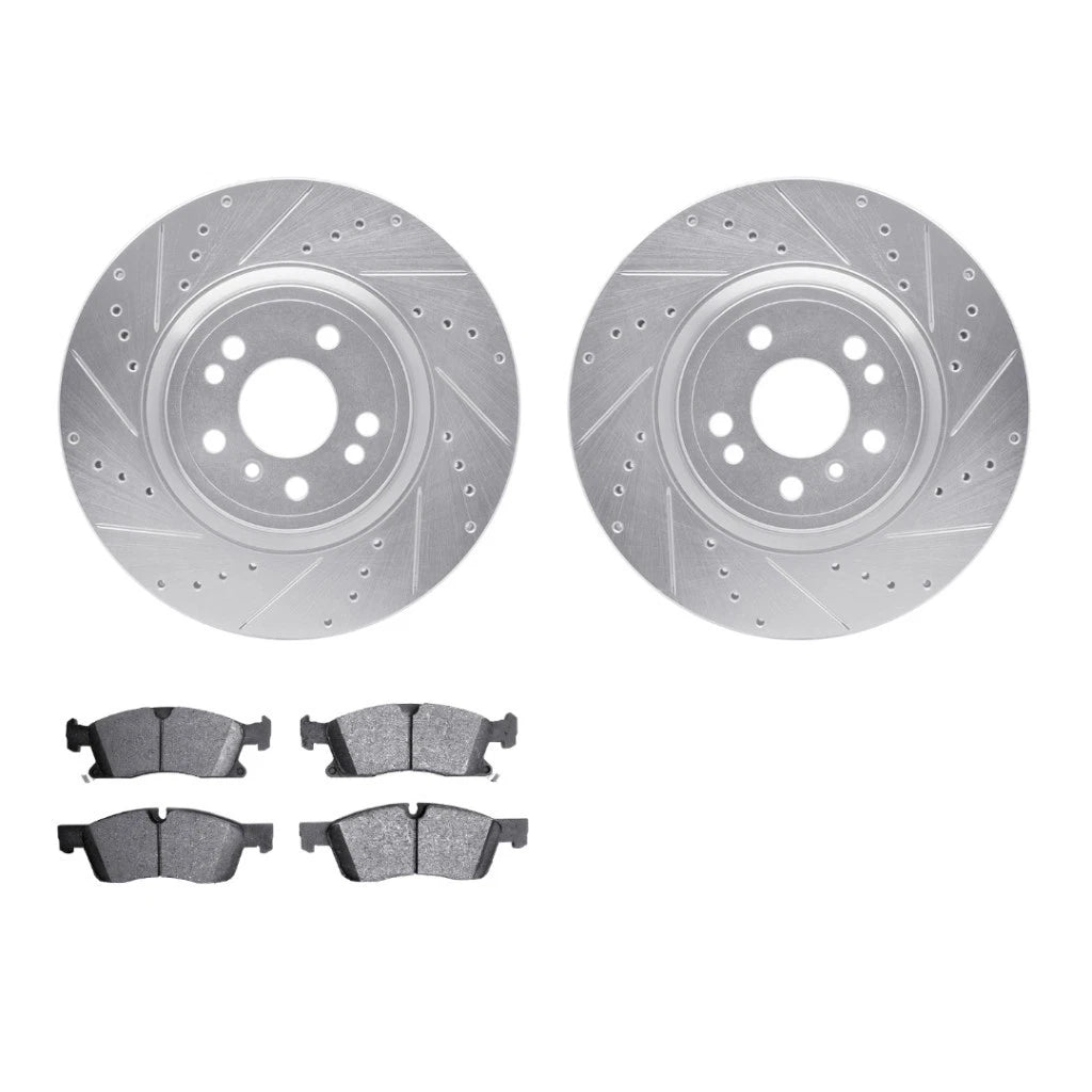 Rotor Set for Mercedes-Benz ML250 (2015) ALX-PAU-DF-7612-63088-CLA2, Drilled & Slotted