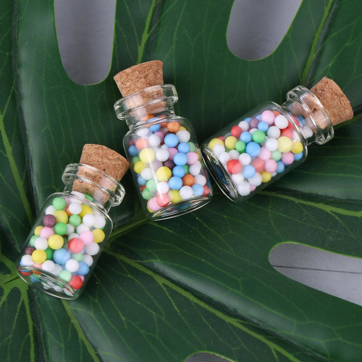 36PCS Tiny Glass Bottles with Corks for Crafts and Storage
