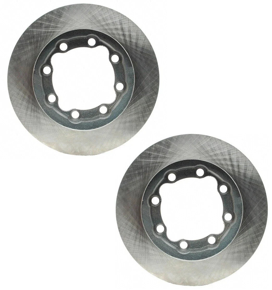 Set of 2 Front 8 Lug Disc Brake Rotors for Chevy GMC K1500 Suburban (1999–2007)