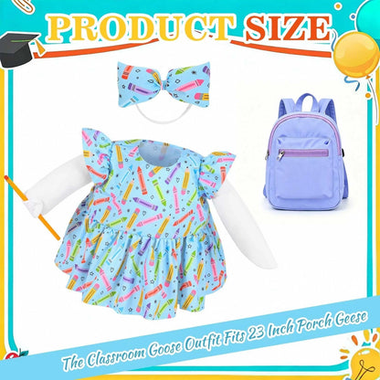 Goose Outfit for 23" Cement (Back to School)