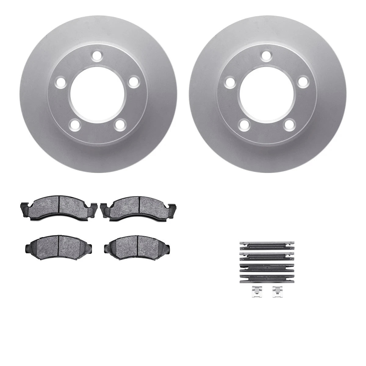 2X Brake Disc and Pad Kit for Ford Bronco F-150 (1986–1993) WDVH1-54005