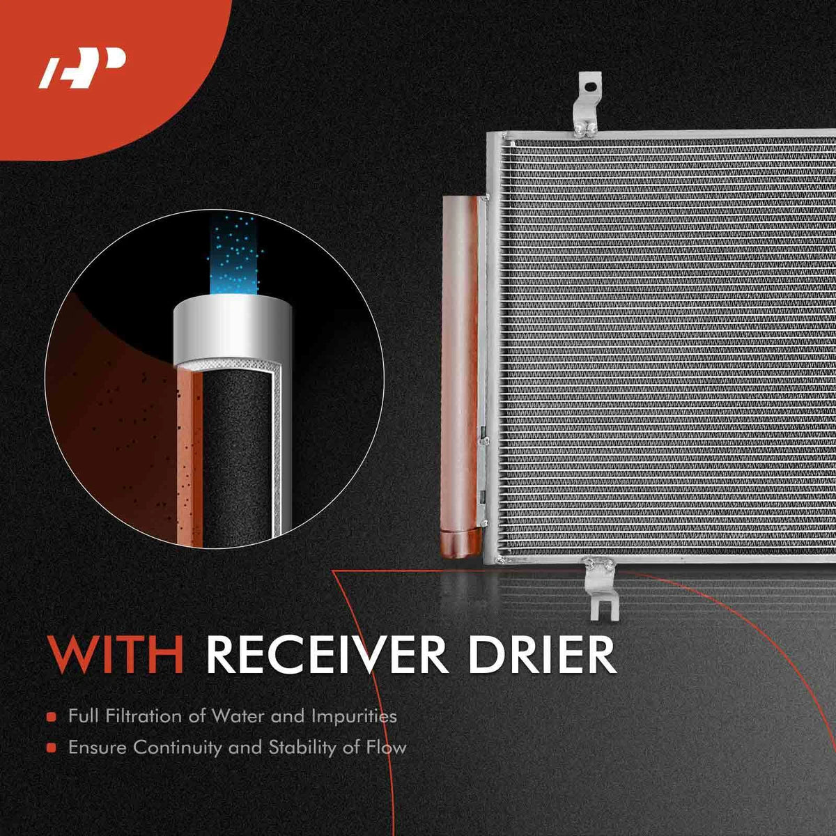 2X Radiator & A/C Condenser Cooling Kit for Lexus GS460 (2008–2011) - 1640038221, 1640038H30, 13096, CU13096, 3490