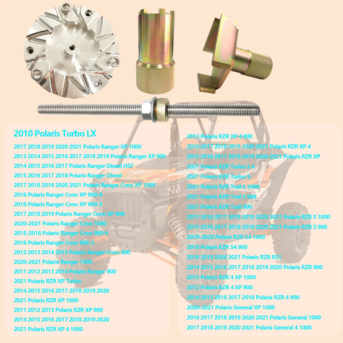 Clutch Service Tools Kit for Polaris General 1000, XP 1000 (2016–2021)