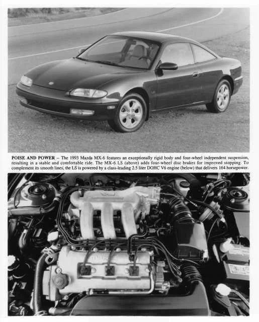 Exterior & Engine Press Photo for Mazda MX-6 (1993)