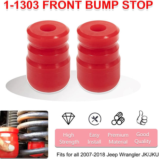2X Polyurethane Front Bump Stop for Jeep Wrangler JK (2007–2018) 1-1303