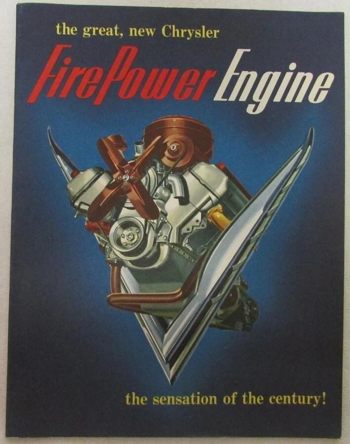 Chrysler Fire Power Engine Sales Brochure for Chrysler (1950)