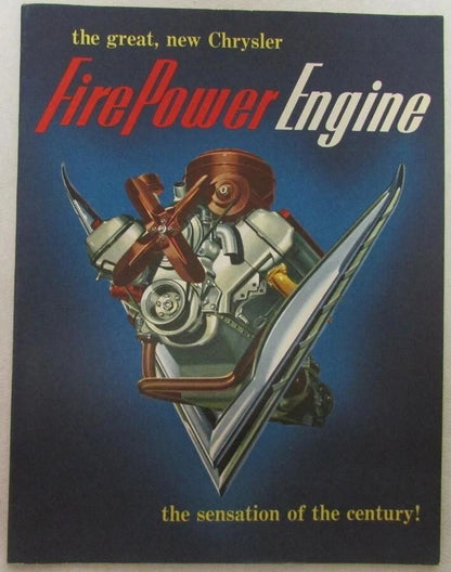 Chrysler Fire Power Engine Sales Brochure for Chrysler (1950)