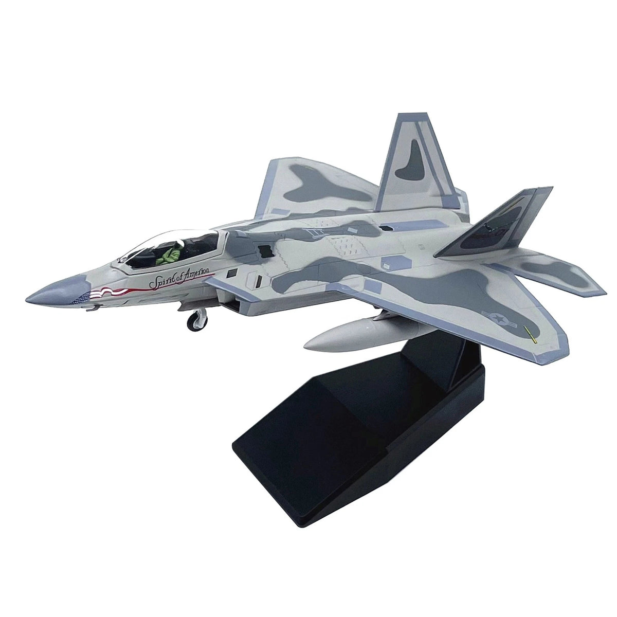 F-22 Raptor Model 1:100 Scale Alloy Display Stand (19cm)
