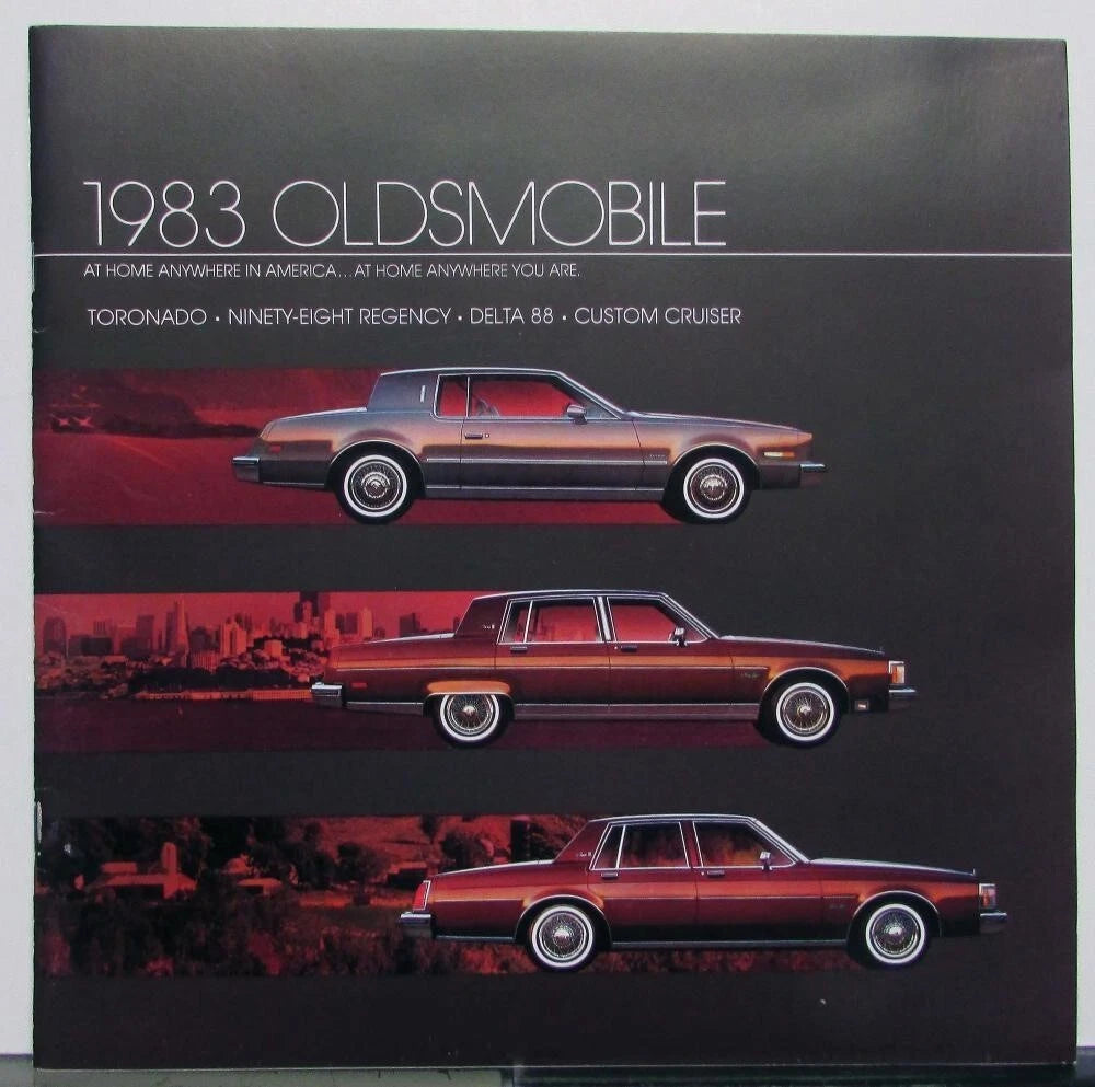 Options brochure for Oldsmobile Toronado Ninety-Eight Delta 88 (1983)