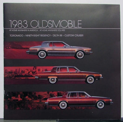 Options brochure for Oldsmobile Toronado Ninety-Eight Delta 88 (1983)