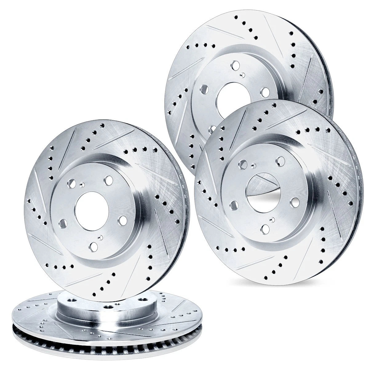 Set of 4 Brake Discs for BMW 528i 525i 530i (2004–2010) WGPN2-31043