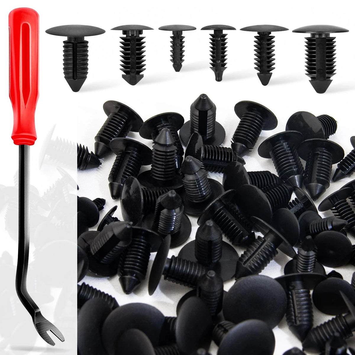160 Pcs Fender Retainer Clips Set for Auto Body, Bumper, Door Panels