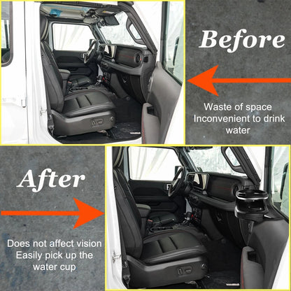 Right Cup Holder for Jeep Wrangler JL, Gladiator JT (2018–2025)
