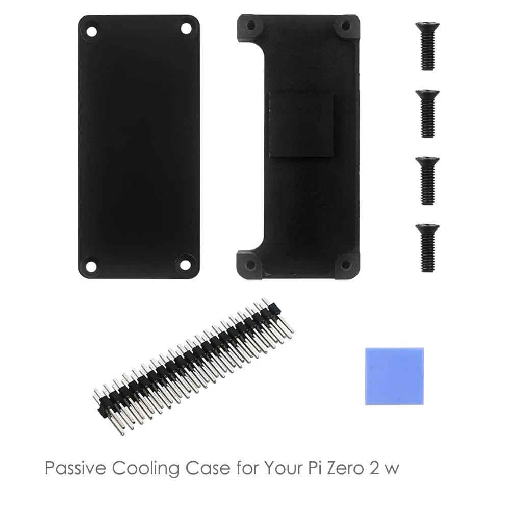 iUniker Pi Zero Aluminum Passive Case with Pin Header for Raspberry Pi Zero (2015–2023)