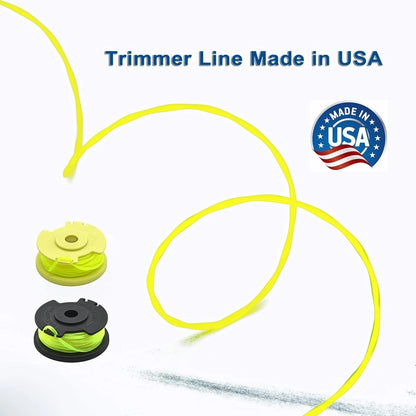 Dual Blade Heavy Duty Trimmer Head with .080" Line Spools for Ryobi