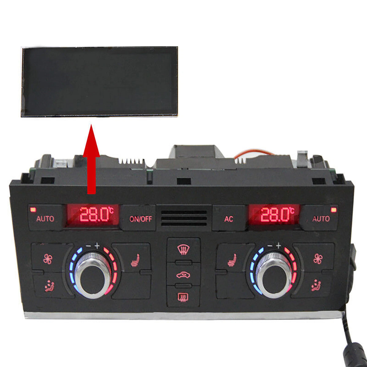 LCD Display Screen for Audi A6 (4F)/Q7 (4L) (2005–2012) Air Conditioning Panel