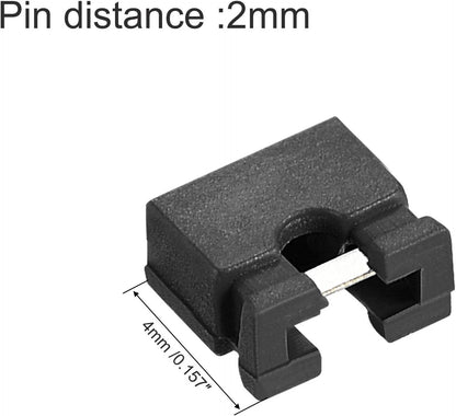50pcs 2mm Standard Pin Header Jumper Cap Short Circuit Connection Cap