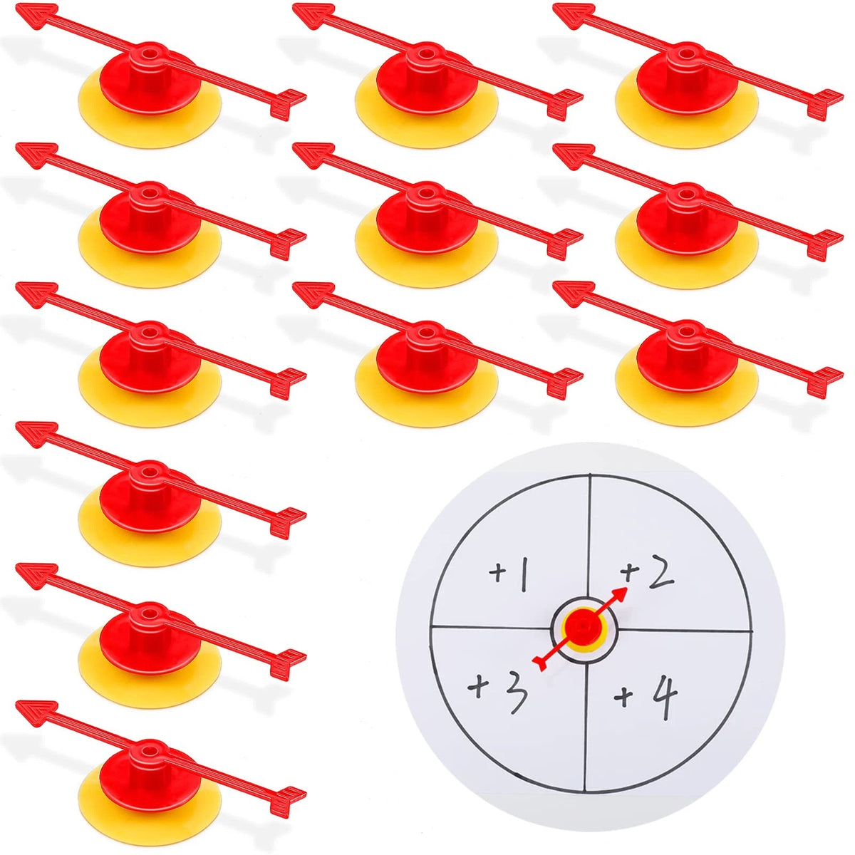 20 Pcs Mini Arrow Spinners for Game Board (4 Inch)