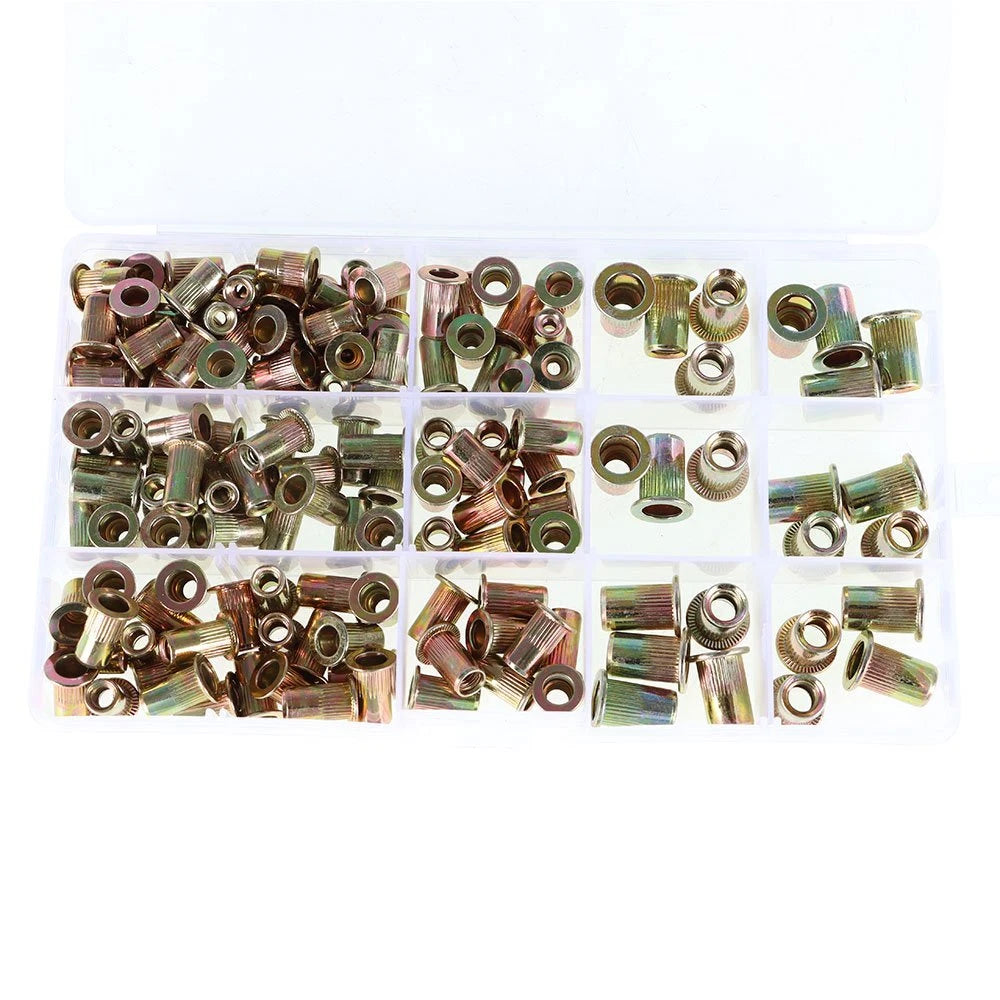 150 PC Rivet Nut Kit Assortment for Various Applications