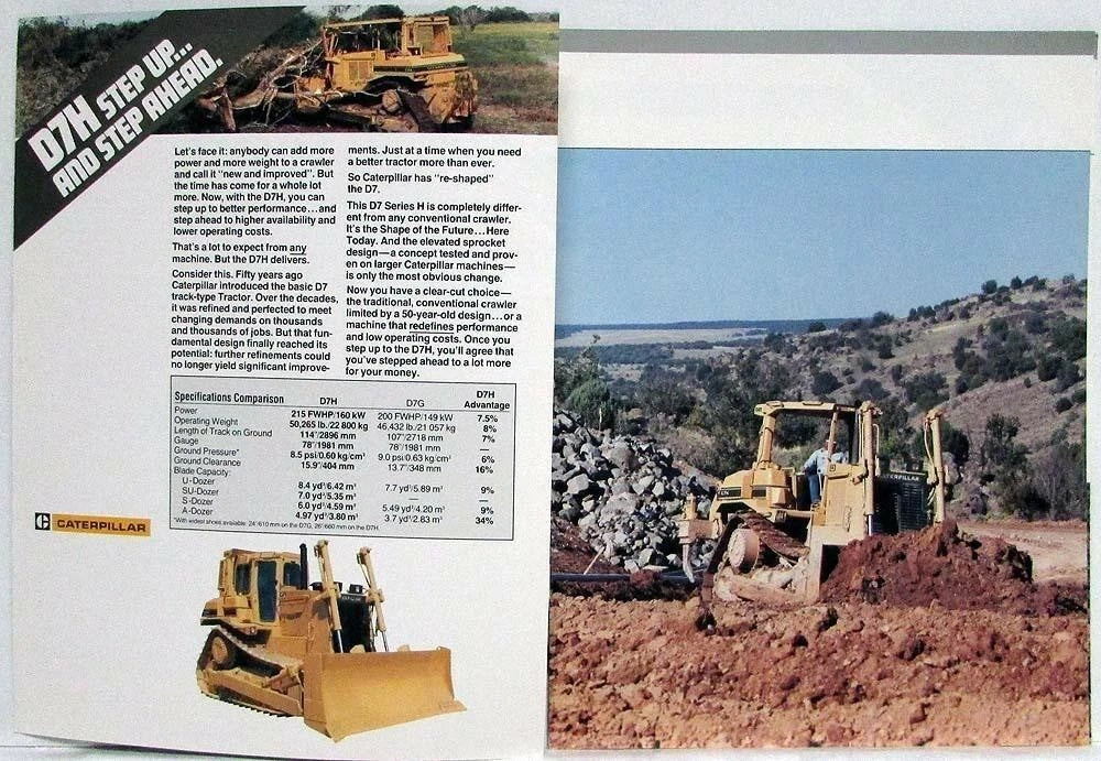Caterpillar D7H Sales Brochure (1986–1996)