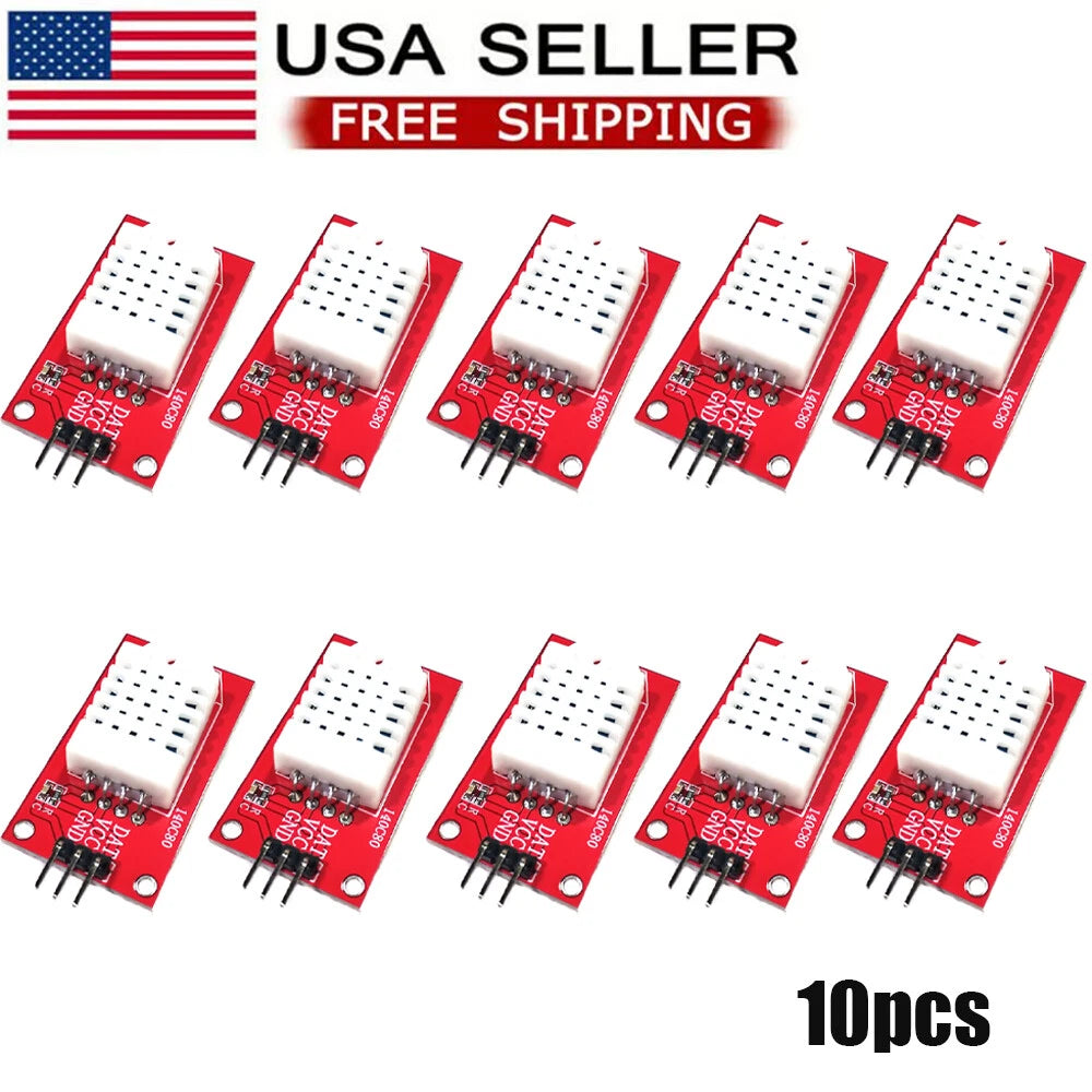 10Pcs DHT22 Digital Temperature and Humidity Sensor Module 3.3V-5V