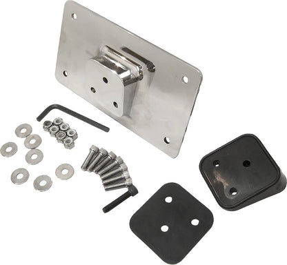 Lay-Down License Plate Bracket Kit Chrome for (33-606)