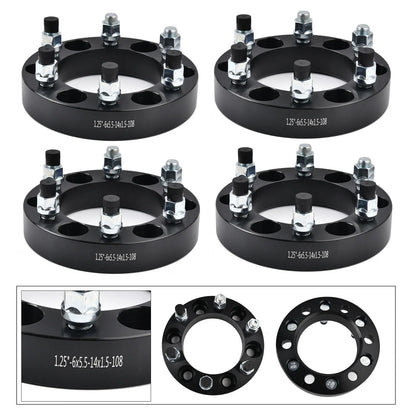 1.25" Wheel Spacers Set of 4 6X5.5 14x1.5 for Sierra 2007-2023