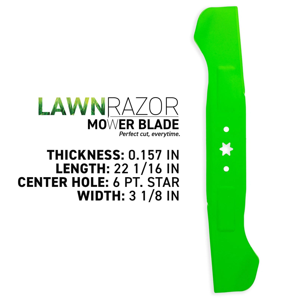 Set of 2 LawnRAZOR Blades for MTD Cub Cadet (942-04217)