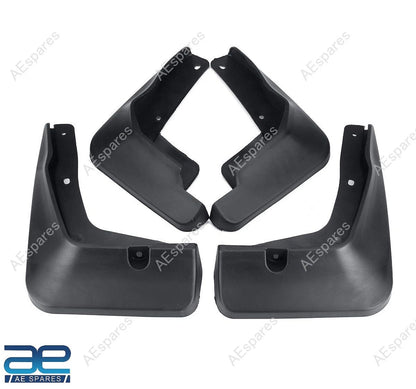 Mud Flap Set of 4 for Volkswagen Vento (2010–2013) Black