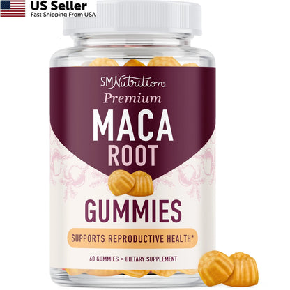 Maca Root Gummies for Drive Performance & Energy Support (60 Count)