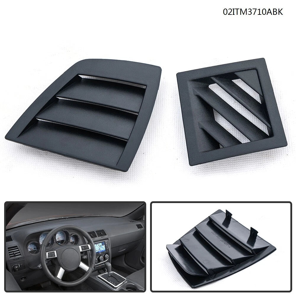 Set of 2 Dash Air Vent Front Covers for Dodge Charger Magnum (2006–2007) 02ITM3710ABK