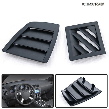 Set of 2 Dash Air Vent Front Covers for Dodge Charger Magnum (2006–2007) 02ITM3710ABK