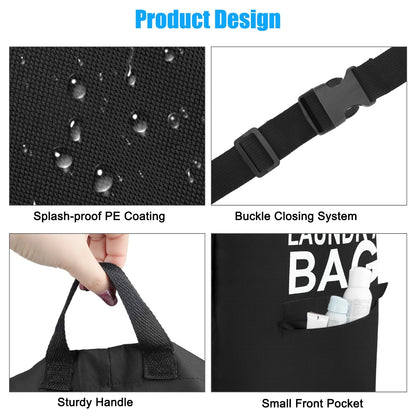 Heavy Duty Laundry Bag 70L for Luggage Storage with Shoulder Strap