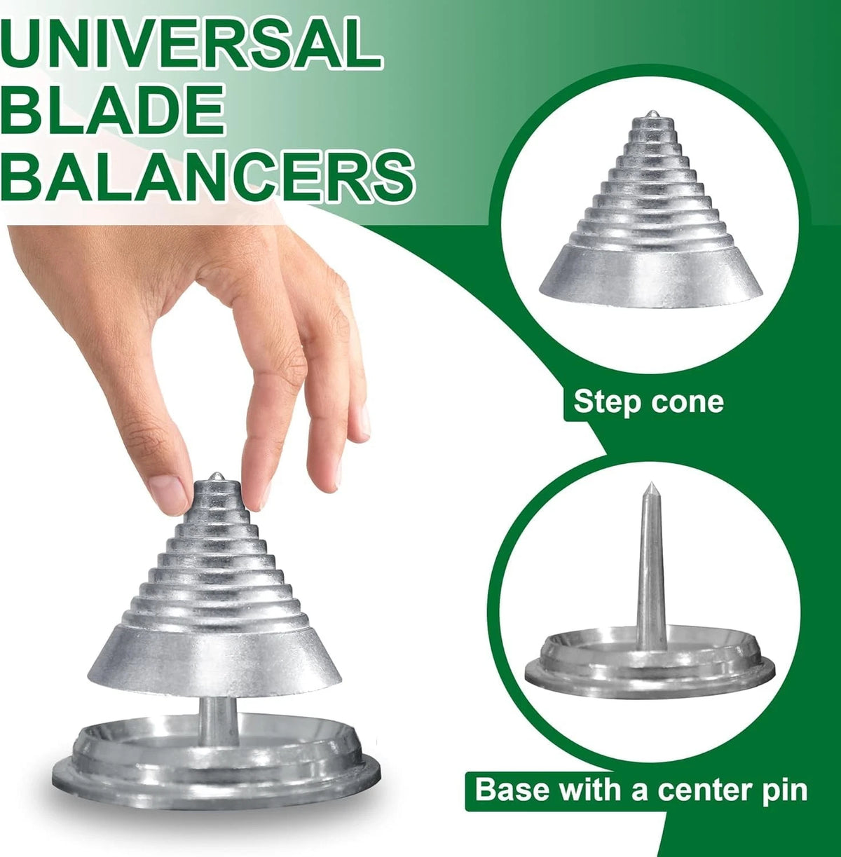 Lawn Mower Blade Balancer Tool Universal Metal Sharpening 1pk