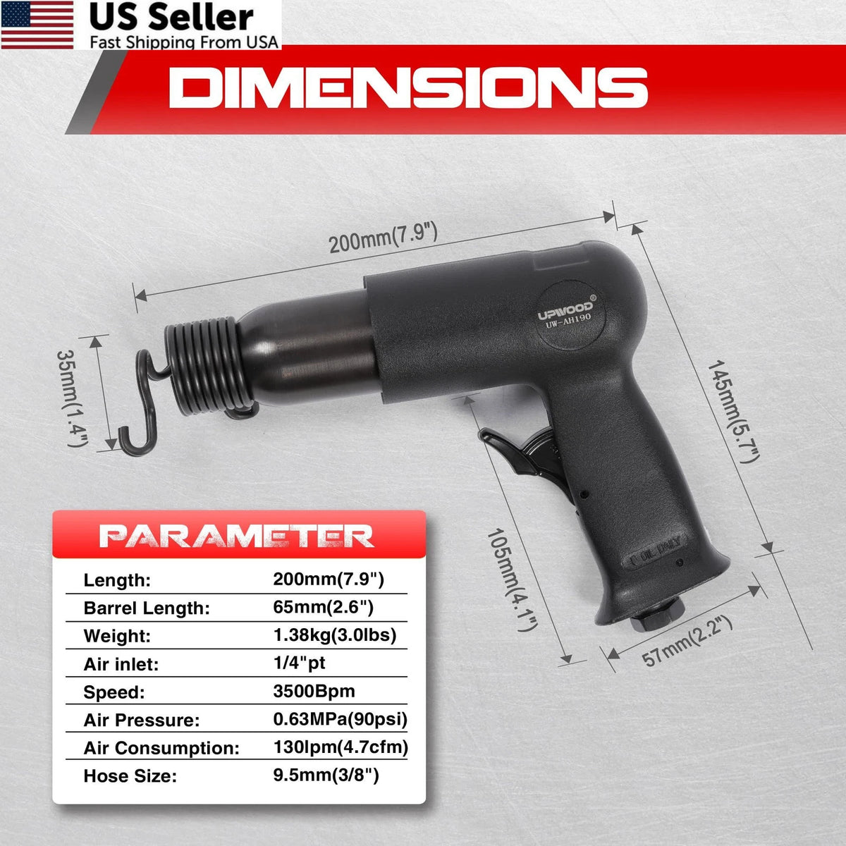 Medium Barrel Air Hammer Kit for Universal Use (2010–2023)