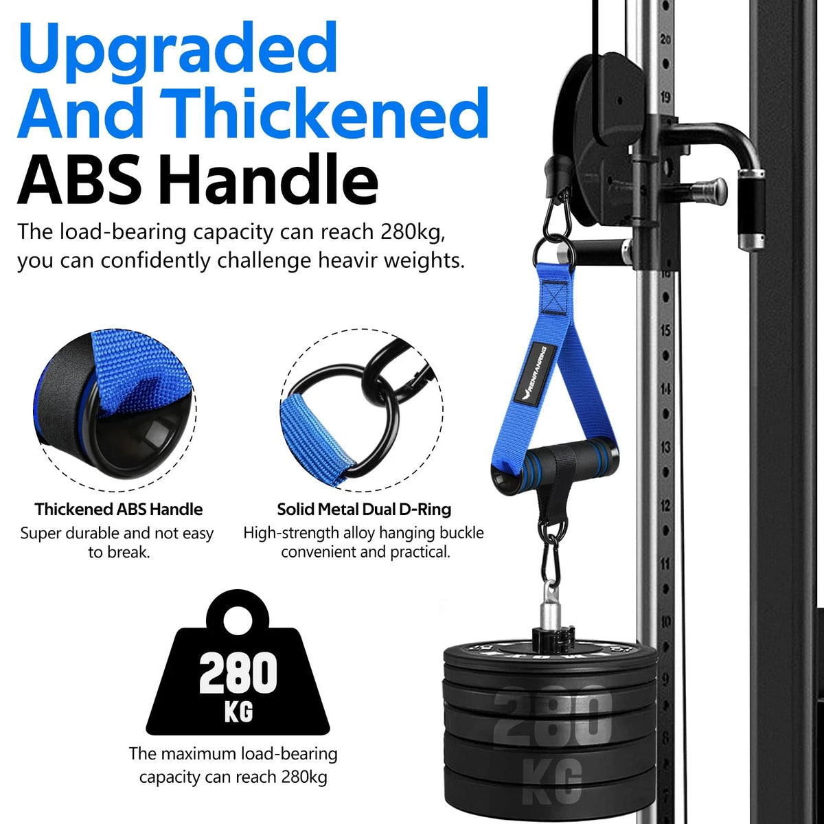 Replacement Gym Exercise Handles for Cable Machine Pulleys