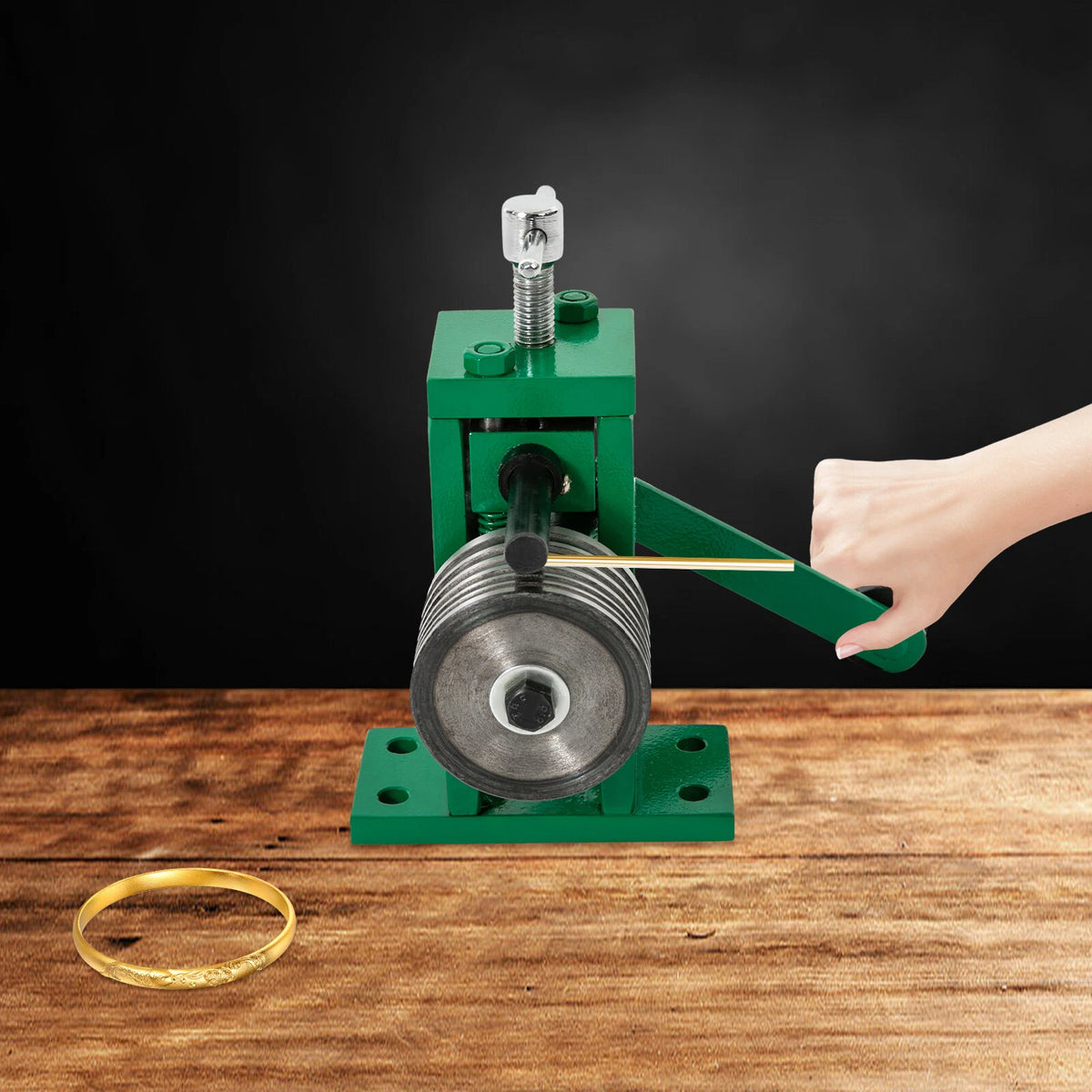 Hand Crank Ring Bender for Jewelry Making