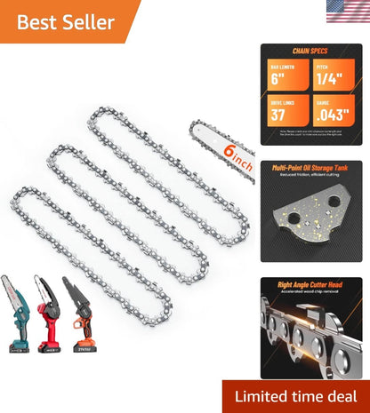 6-Inch Chainsaw Chains for Easy Installation & Long-Lasting Sharpness