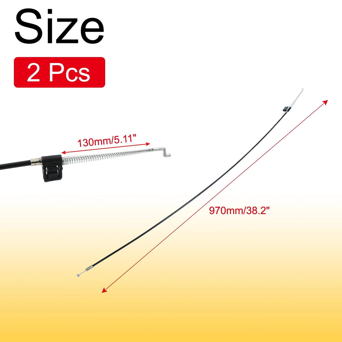 2X Recliner Cable for Universal Sofa (38.2 Inch)