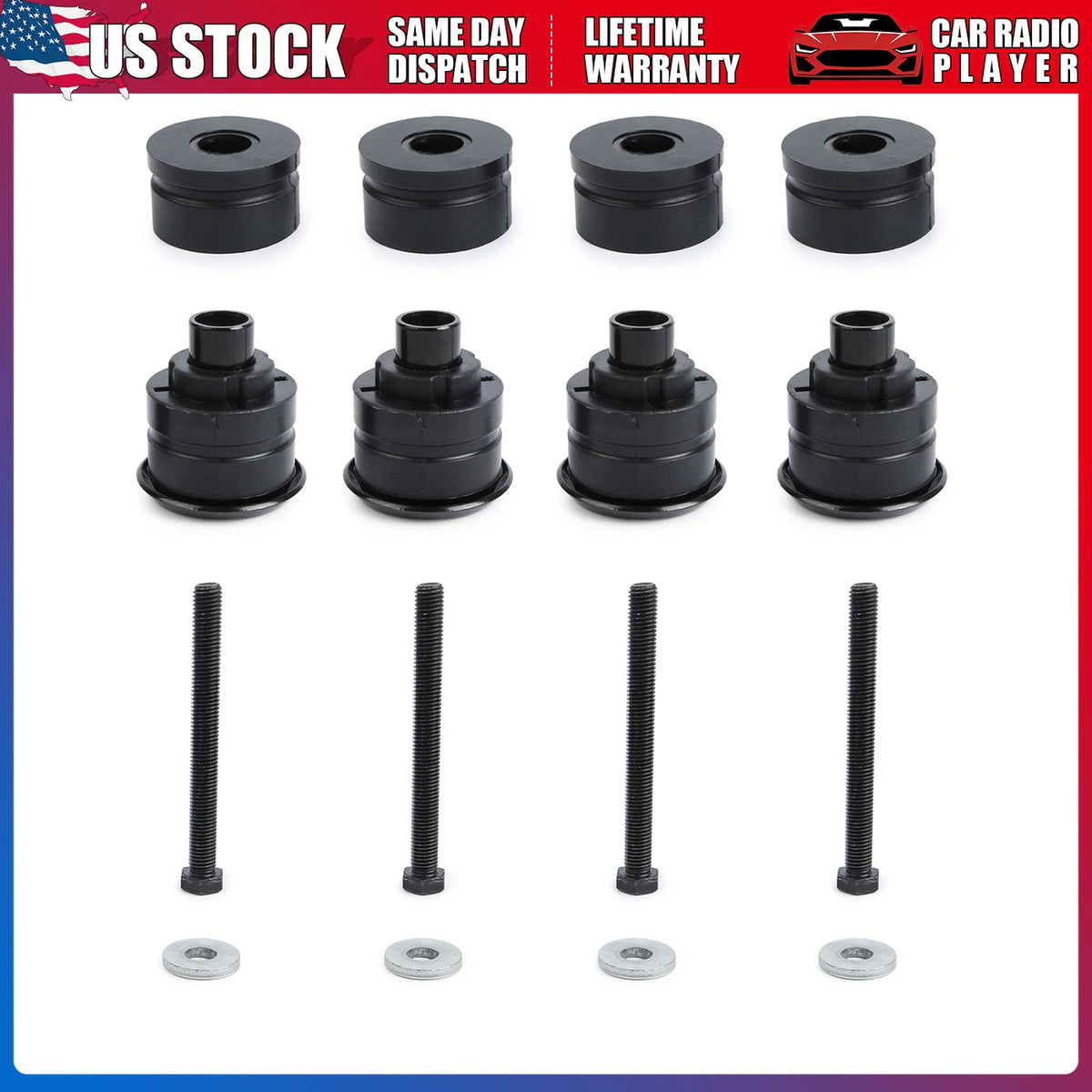 4X Body Mount Set for Ford F-150 (2007–2017), Expedition, Lincoln Navigator