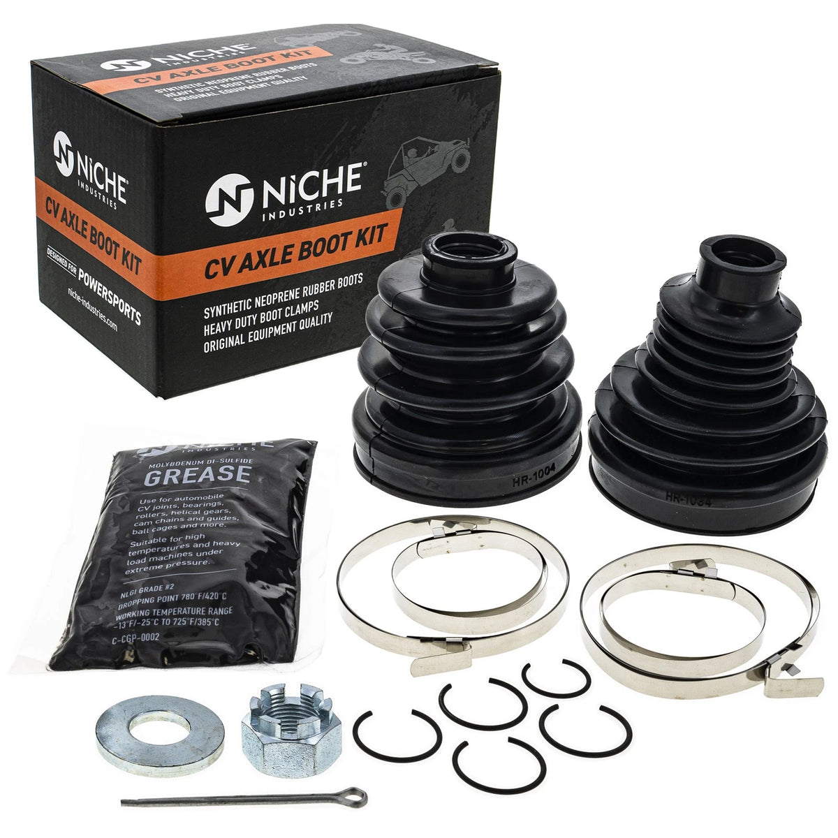 Rear CV Axle Boot Kit for Polaris General XP 1000 (2016–2023) 519-KCV2443B, 715900298, 2206536