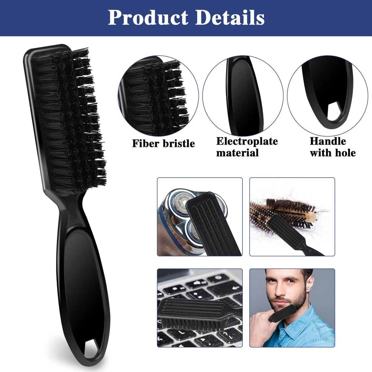 2X Barber Brush Set for Clipper Blade Cleaning (No Year Range)