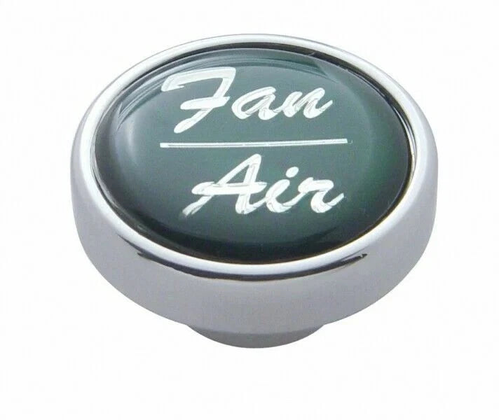 1" Glossy Green Chrome Dash Control Knob for (23251)