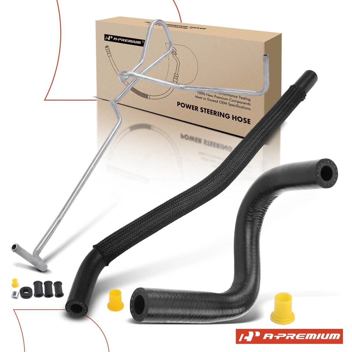 3X Power Steering Return Line Hose Assembly for Mazda 6 (2006–2007) - GK2A32684A, GK2A32684B, GK2C32682C, GK2C32682D