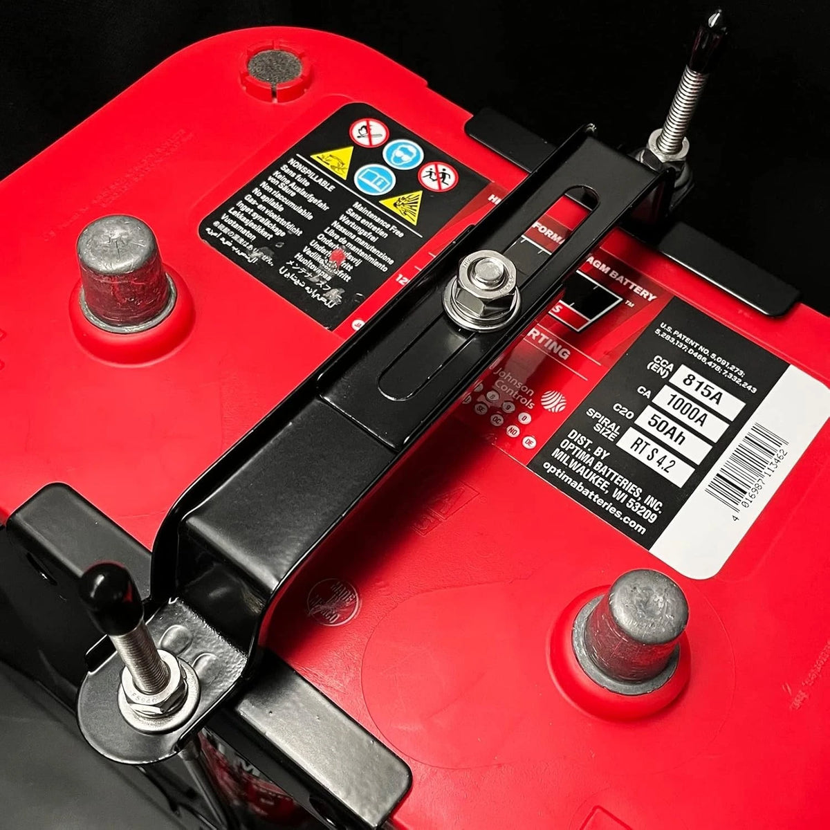 Adjustable Battery Hold Down for Universal Crossbar (im 1420 8 hh)