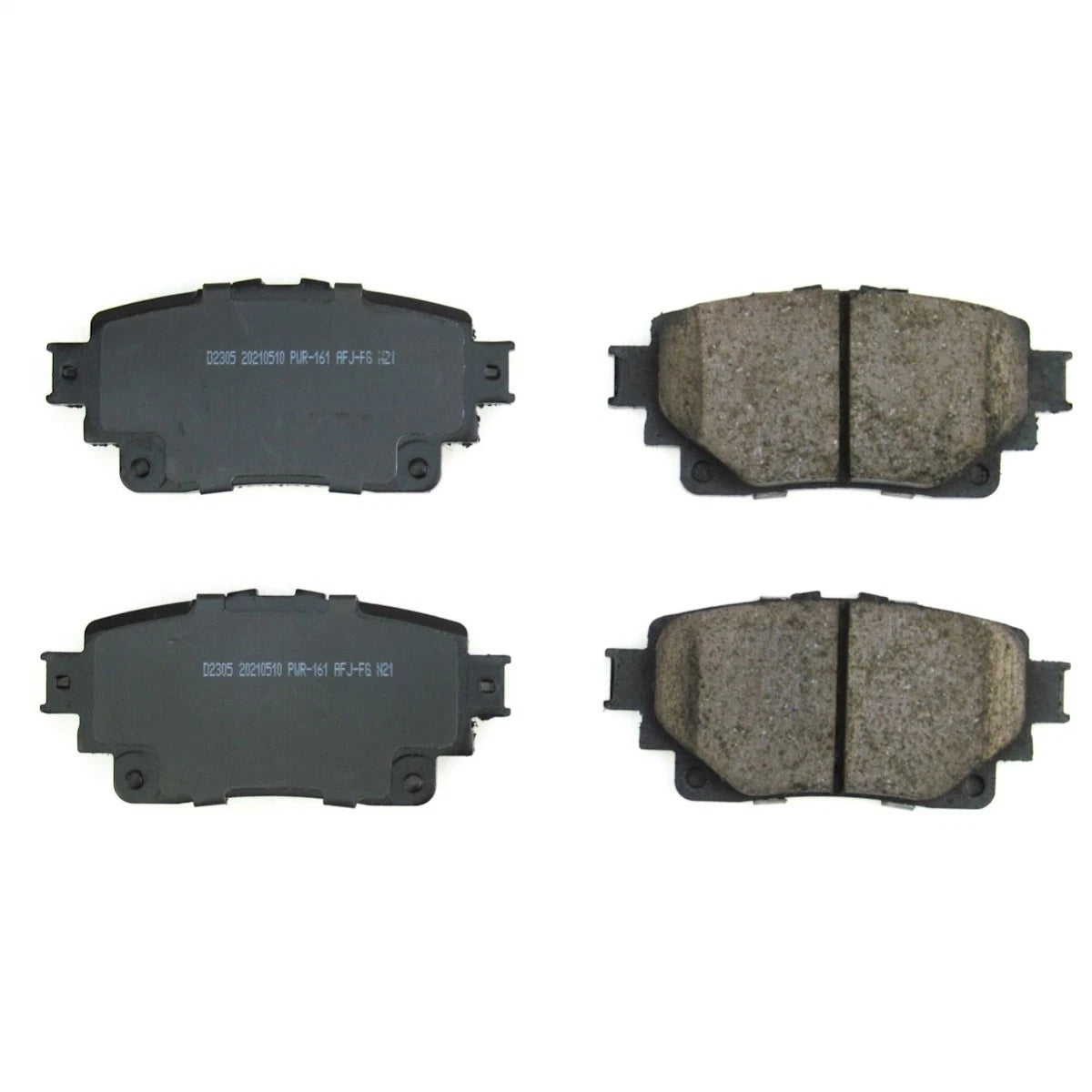 2X Powerstop Brake Pad Set Rear for Toyota RAV4 Prime IS350 (2020–2022)