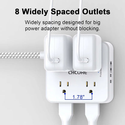 Surge Protector Power Strip for CHCORE (5Ft Braided Cord)